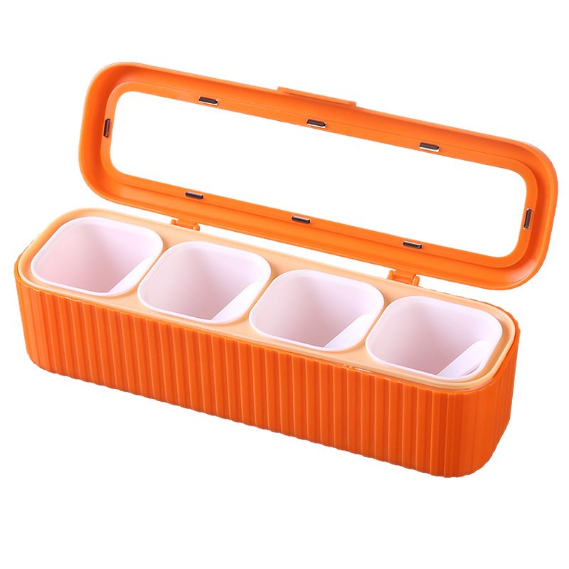 Set de organizador de condimentos para cocina – Con botellas, salero y almacenamiento sellado