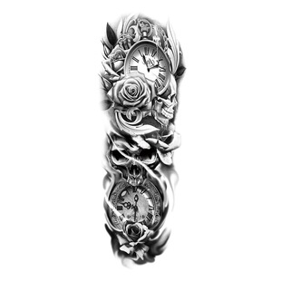 Wholesale New Full Arm Tattoo Sticker European and American Waterproof Tattoo Temporary Simulation Tattoo Sticker Cross-border Set