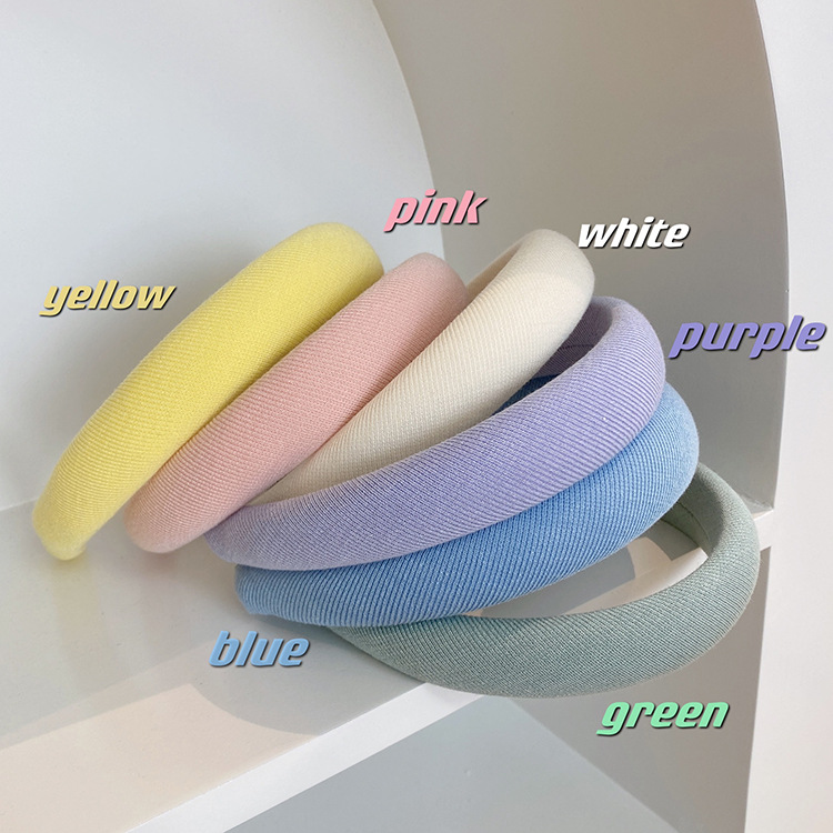 Diadema coreana con esponja, diadema de corona alta con borde ancho, pinza para el pelo para mujer, estilo nuevo de verano 2025, accesorio para el cabello para salir