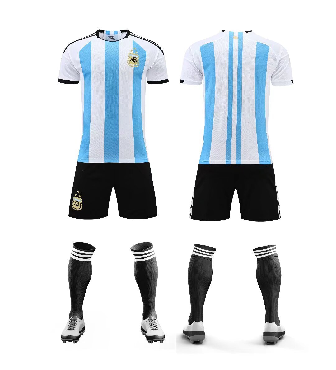 2425 juego de ropa de fútbol para adultos y niños Copa del Mundo Club de secado rápido para hombres y mujeres equipos de impresión de entrenamiento