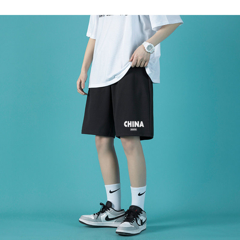 Shorts men's summer fifth pants loose straight sports pants men's fifth pants Beach Pants Sweatpants boys