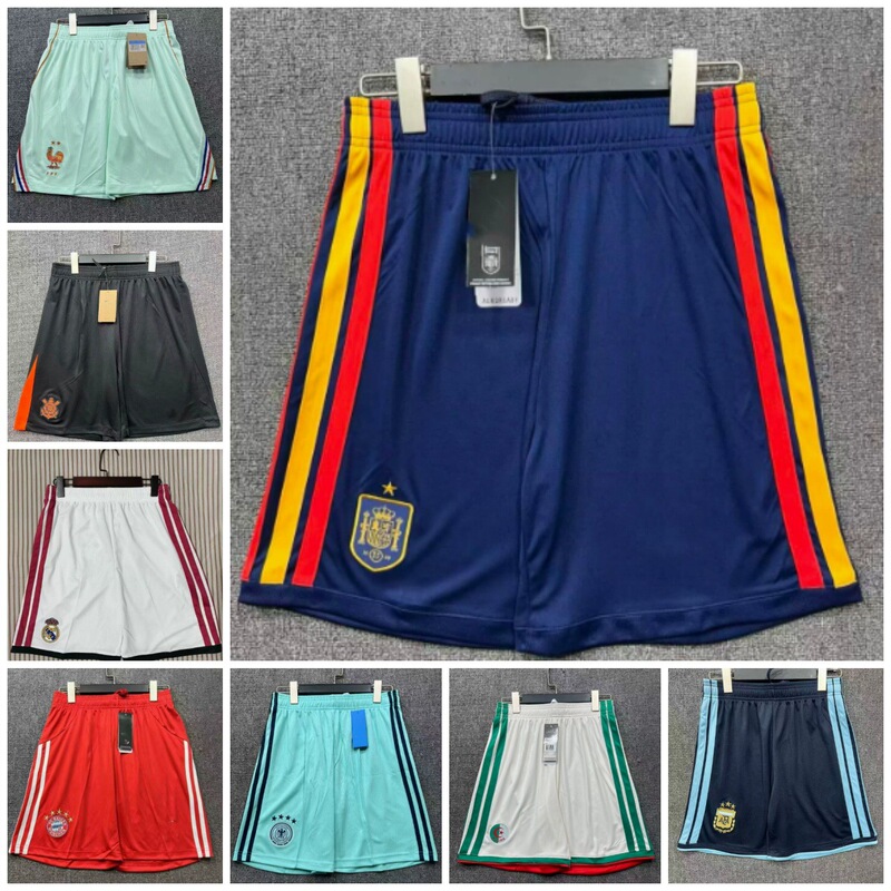 2627 Football Shorts France Scotland Italy Santos Gama Barcelona Real Madrid Spain Cross-Border Shipping