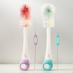 Cup Brush to Remove Tea Stains, Long Handle to Wash Cups and Bottles, No Dead Ends to Clean Glass Cups, Water Kettles, Tea Cups Cleaning Set