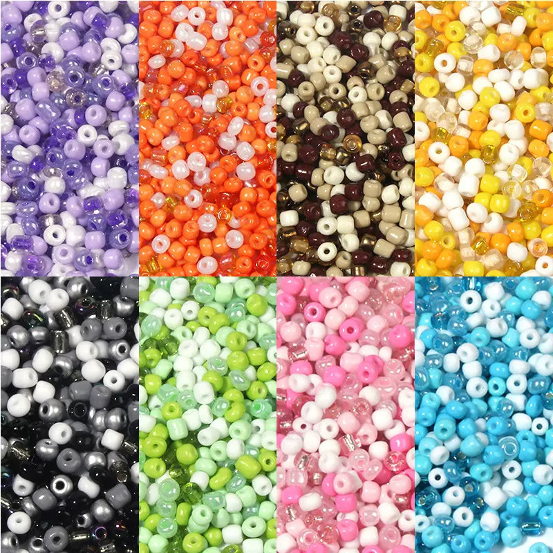 4mm散珠玻璃实色米珠DIY手工串珠材料耳环饰品配件厂家供应批发
