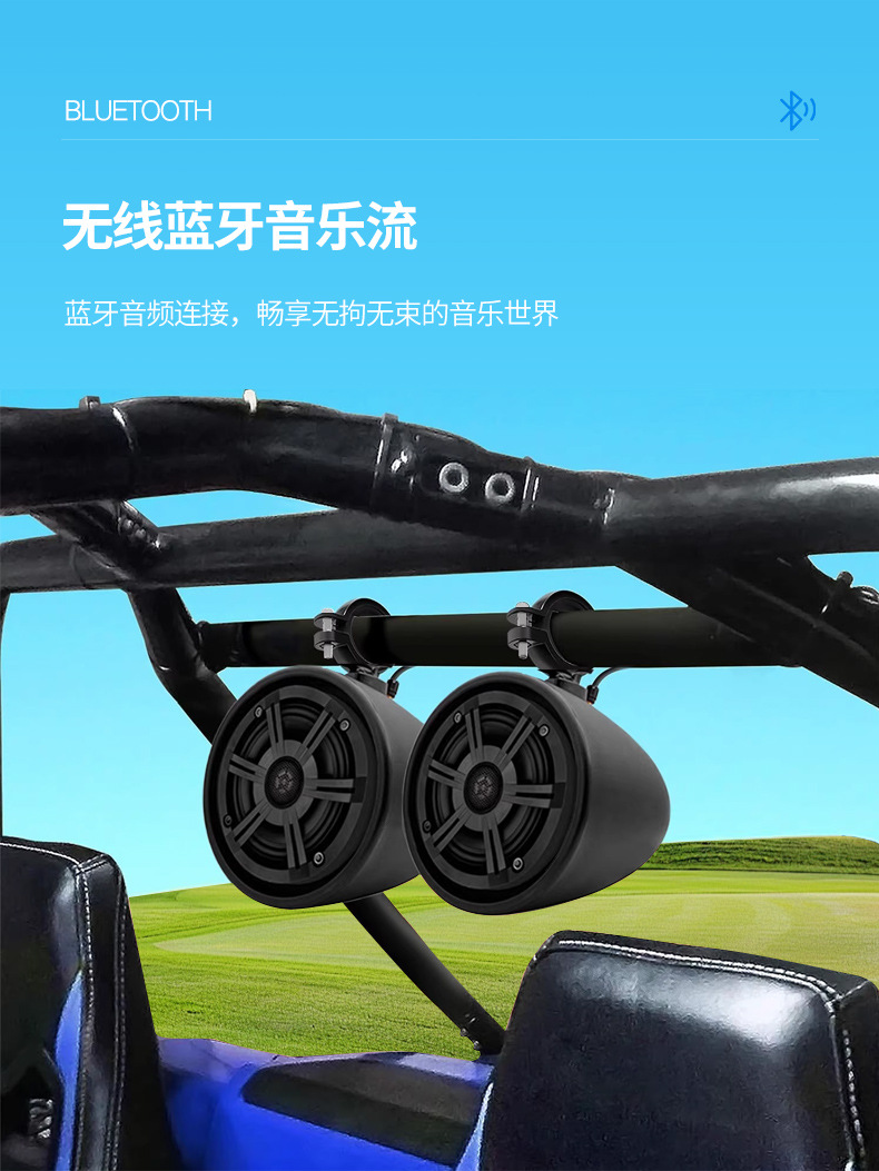 Marine Yacht Motorboat Golf Car Utv Off-Road Vehicle Colorful Rgb Waterproof Hanging Horn Super Loud