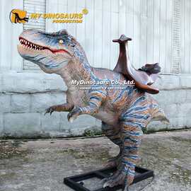自贡源头厂家仿真恐龙电动骑龙模型 乐园游乐场新款娱乐互动玩具