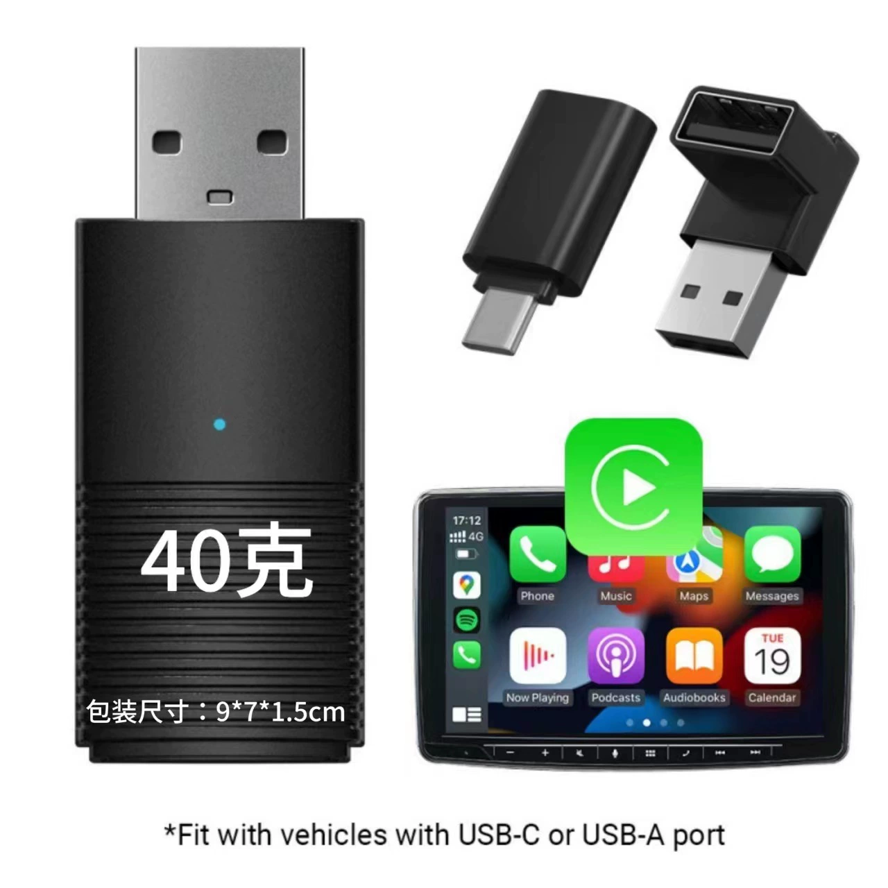 OTTOCAST оригинальный автомобильный проводной адаптер для беспроводного CarPlay CP86 Android Auto