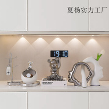 艺歆家居现代轻奢小熊波浪口收纳客厅入户玄关陶瓷工艺品装饰摆件