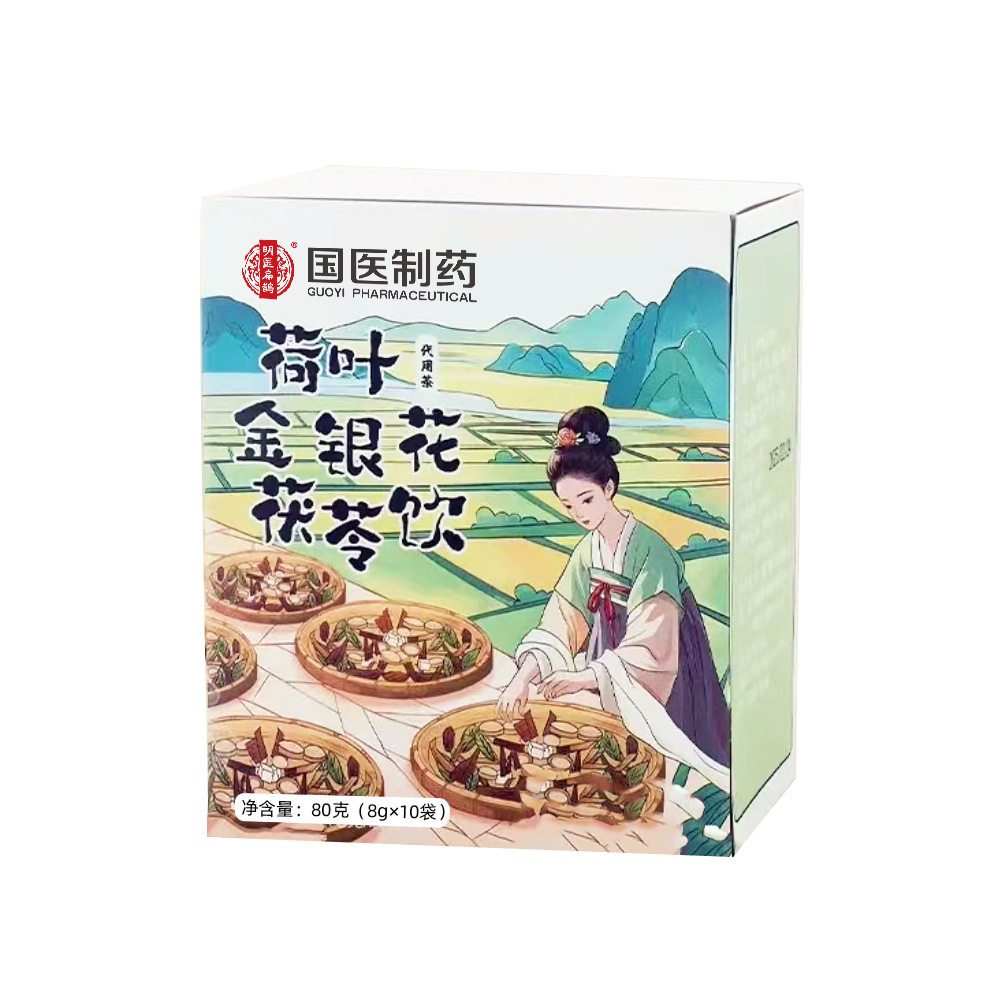 연잎 인동덩굴 포리아 음료