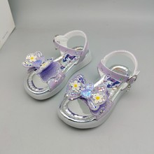 儿童女童凉鞋公主水晶鞋小女孩休闲夏新款软底鞋子