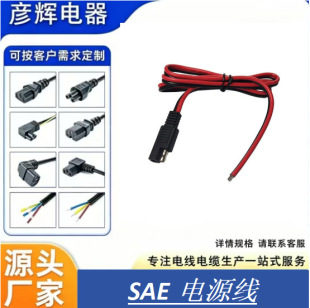 ���x�羳����30CM 18AWG SAE�Դ�����^��0.75ƽ��SAE�D�����B��