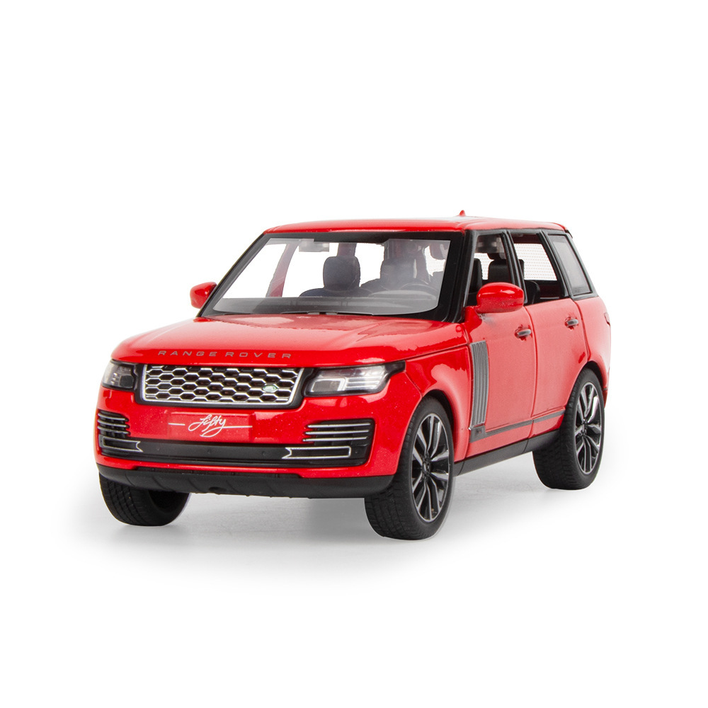 Qiyi aleación modelo de coche 1:32 genuino tierra Tiger Range Rover vehículo todoterreno Tire hacia atrás el sonido y la luz del coche de juguete modelo de música Decoración