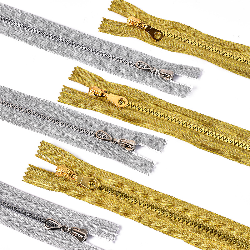 3号5号树脂注塑胶牙金银拉链丝拉链服装外套羽绒服校服防晒衣拉链