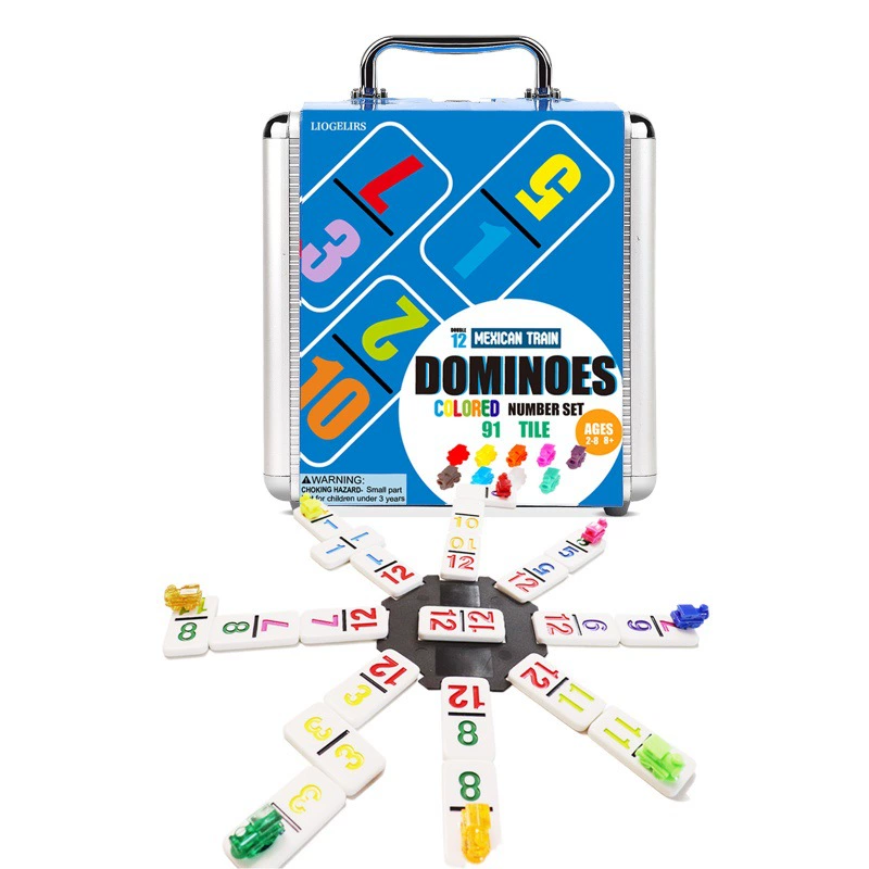 Точки Собранные строительные блоки Белый цвет DOMINO Double Six Double Nine Double Twelve DOMINO