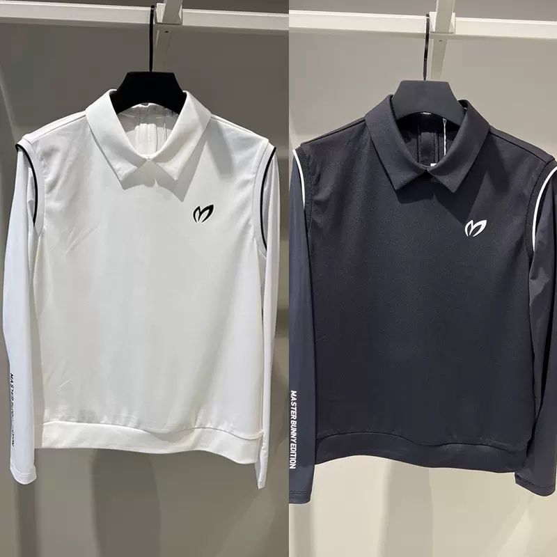 Golf Clothing Women's Breathable Sun Protection Quick-Drying Slim Fit Sweat-Wicking Polo Shirt Long-Sleeved Top Golf T-Shirt