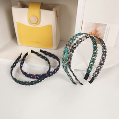 Vintage Korean Style Sweet Hair Clips Handmade Wire Weaving Headband for Women, Hair Press Hair Accessory, Simple and Trendy Women's Accessory Wholesale