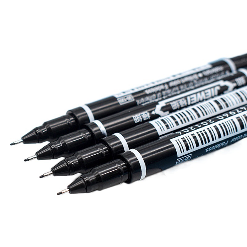Small double-headed Hook pen water-based oily marker gel pen marker wholesale color whiteboard pen Art