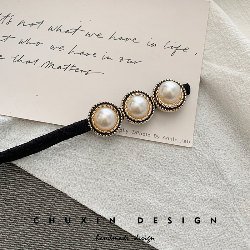 Perla rizador de pelo Shell flor variedad mullida bola cabeza fija perezoso tocado adulto flor corsé joyería femenina