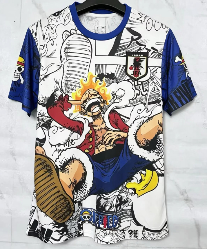 25-26 Nueva camiseta de anime de camiseta japonesa One Piece Samurai Sakura Dragon Ball Uniforme de fútbol transfronterizo de edición especial