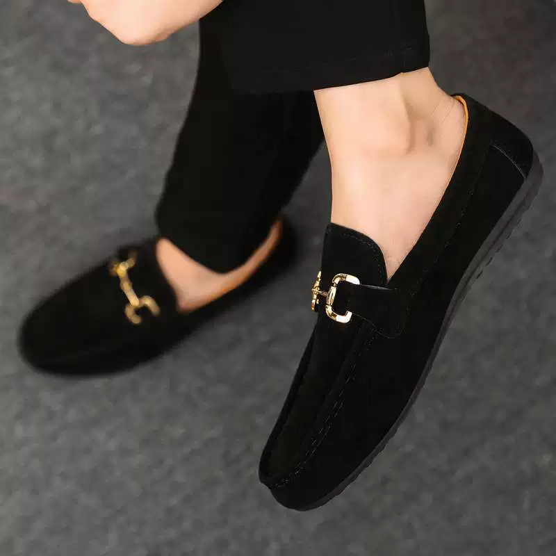 Мужские лоферы, весенне-летняя повседневная обувь без шнуровки, модная универсальная дышащая обувь для вождения в корейском стиле