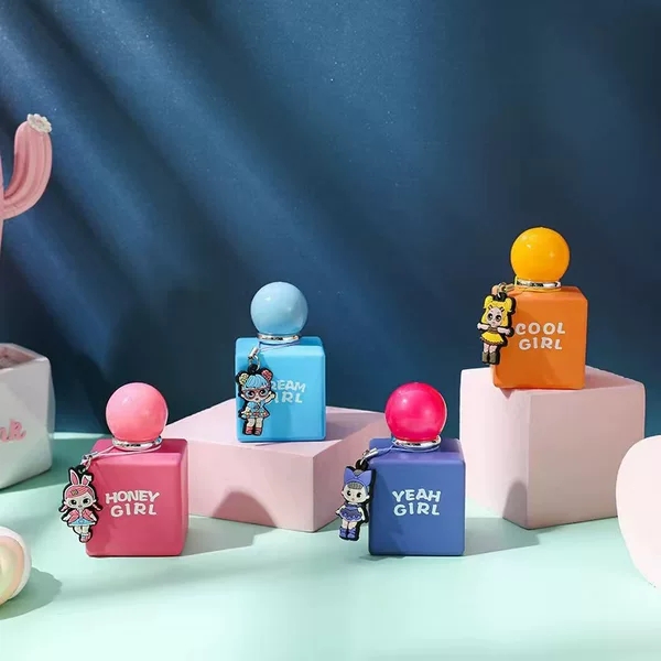 Cross-Border Tk Hot-Selling Small Bottle Perfume 50ml for Women and Students, Cartoon Perfume for Gift-Giving, Genuine In-Stock Retail