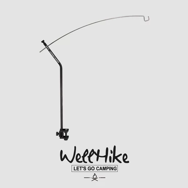 Wellhike Outdoor Sws Arch-Shaped Light Stand Camping Table Egg Roll Table Igt Table Stainless Steel Light Pole Light Stand Is Very Impressive