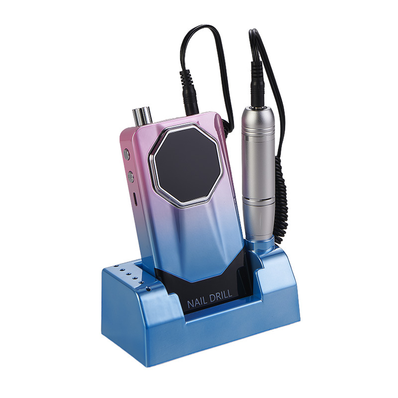 Polizador de manicuras de almacenamiento eléctrico polizador de manicuras de manicuras de manicuras de eliminación profesional de manicuras de piel muerta 45000 rpm