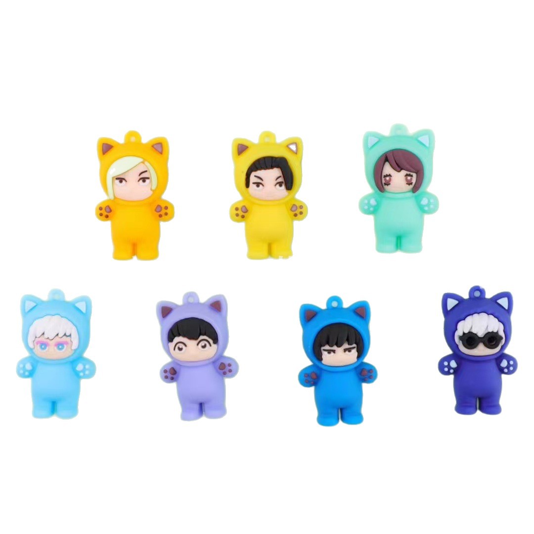 Nuevo cross-border animado hechizo serie de retorno gatito muñeca llavero colgante creativo adorable accesorios al por mayor