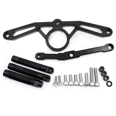 Applicable to Yamaha MT09 titanium size 2021-2023 steering damping anti-swing head bracket modification kit accessories (Motorcycle frame) - black-titanium-size