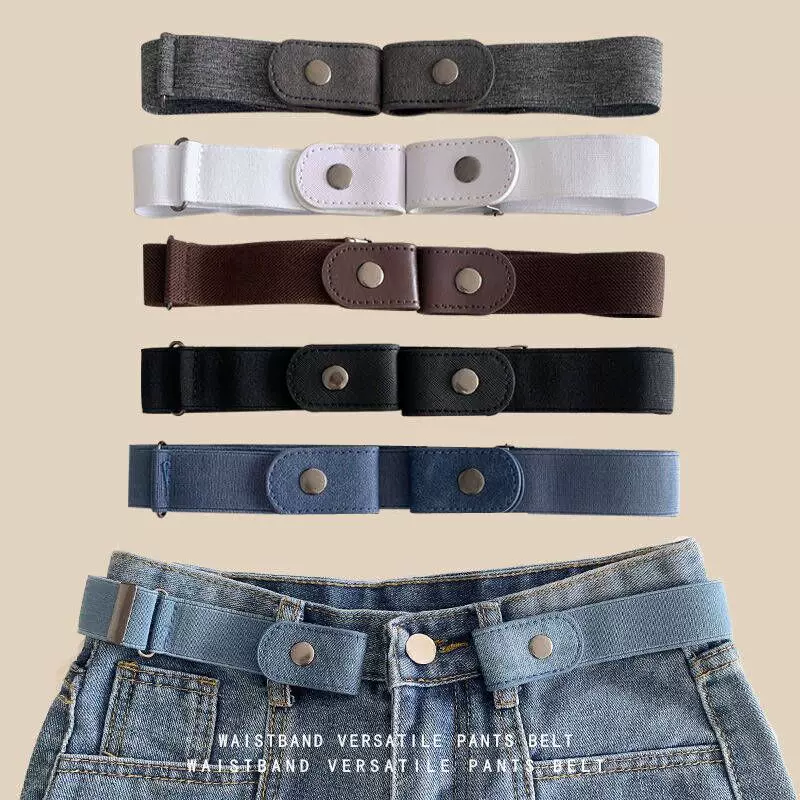 Пояс к jeans, модный регулируемый невидимый эластичный пояс для мужчин и женщин