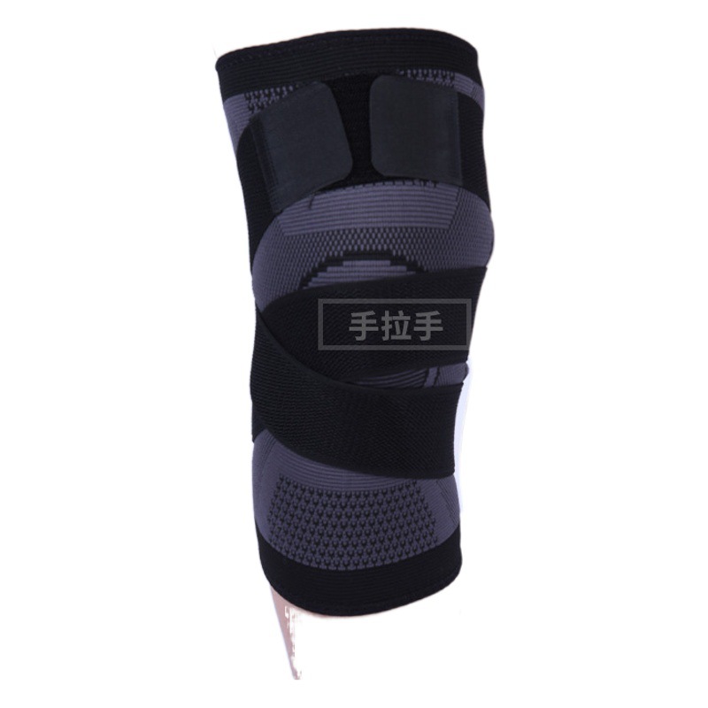 Cross Strap Knee Pads Outdoor Riding Running Basketball Football Nylon Sports Pressurized Knee Pads Green Breathable Knee Pads