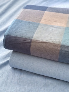 Pure Cotton Quilt Cover Single Piece Yarn-dyed Wash Cotton Quilt Cover 150x 200x 230 Single Dormitory Student Bed