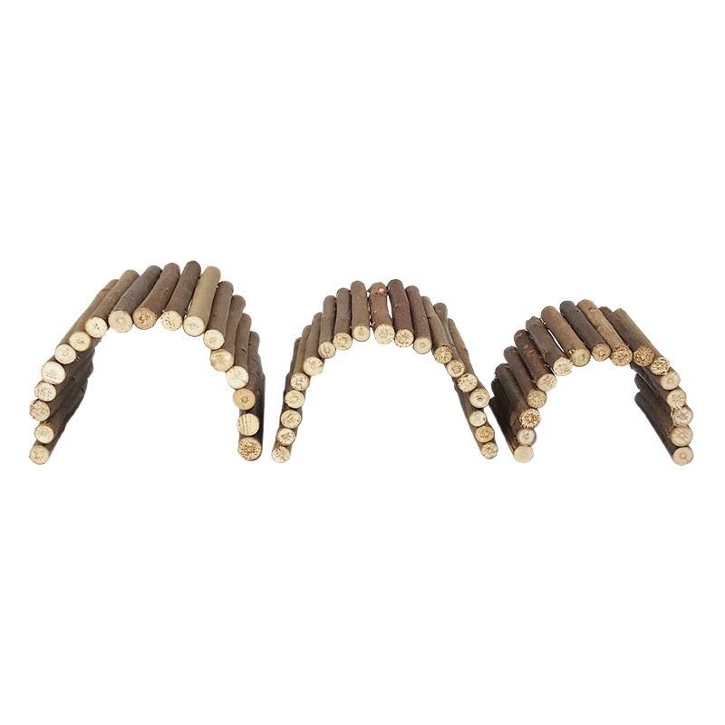 Rabbit Molar Willow Branch Hamster Toy Supplies Golden Bear Molar Climbing Ladder Fence Arch Bridge Toy