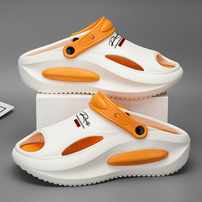 Pareja sandalias verano nuevo estilo un zapato dos zapatos de conducción casuales antideslizantes exteriores sandalias y zapatillas EVA para hombres y mujeres