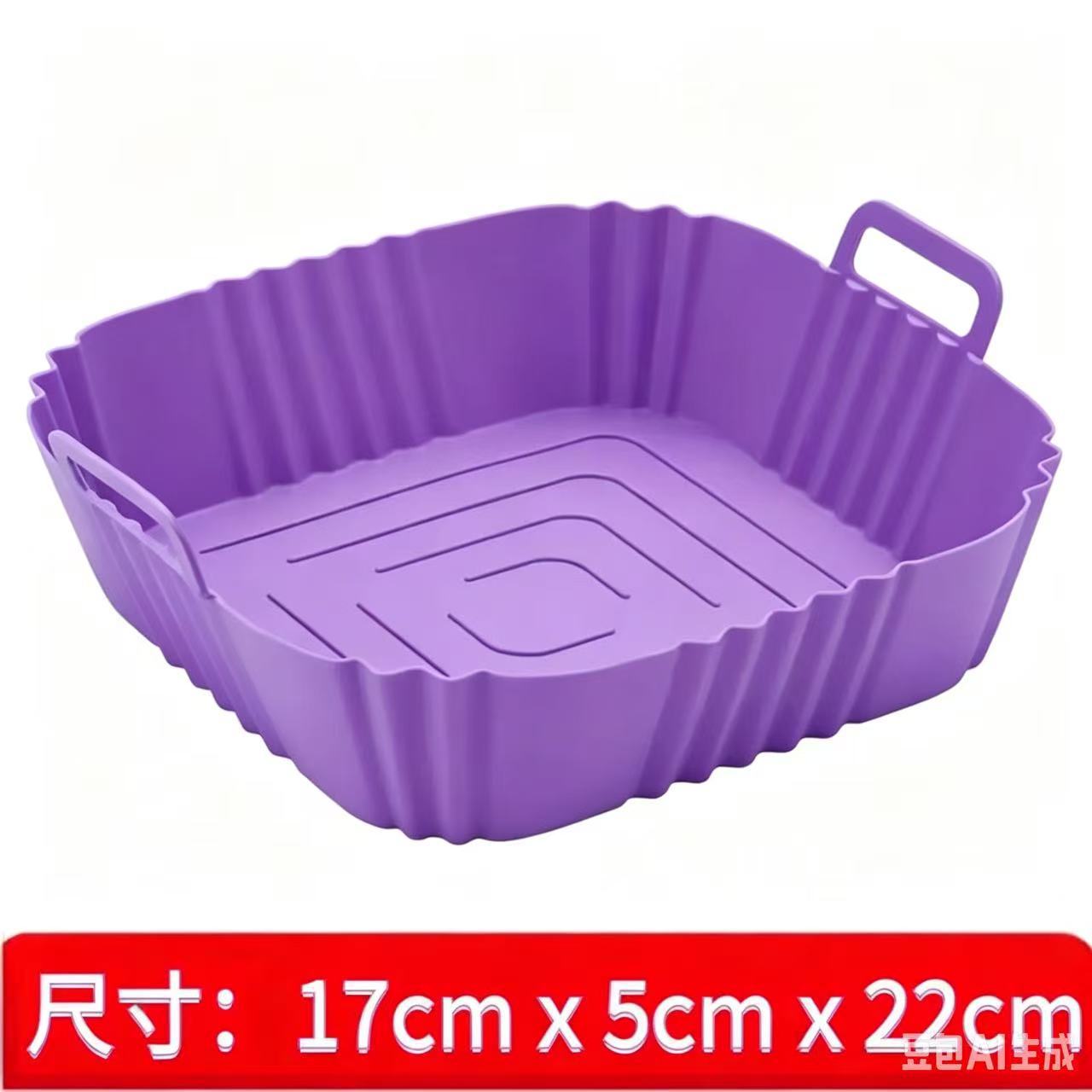 La almohadilla de freidora de aire de silicona transfronteriza se lava con agua, la almohadilla de barbacoa de la bandeja de hornear es fácil de limpiar y la bandeja del horno forrada resistente a altas temperaturas. image 34