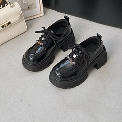 厚底百搭防滑乐福鞋女2025新款四季款女款轻便不累脚英伦风小皮鞋