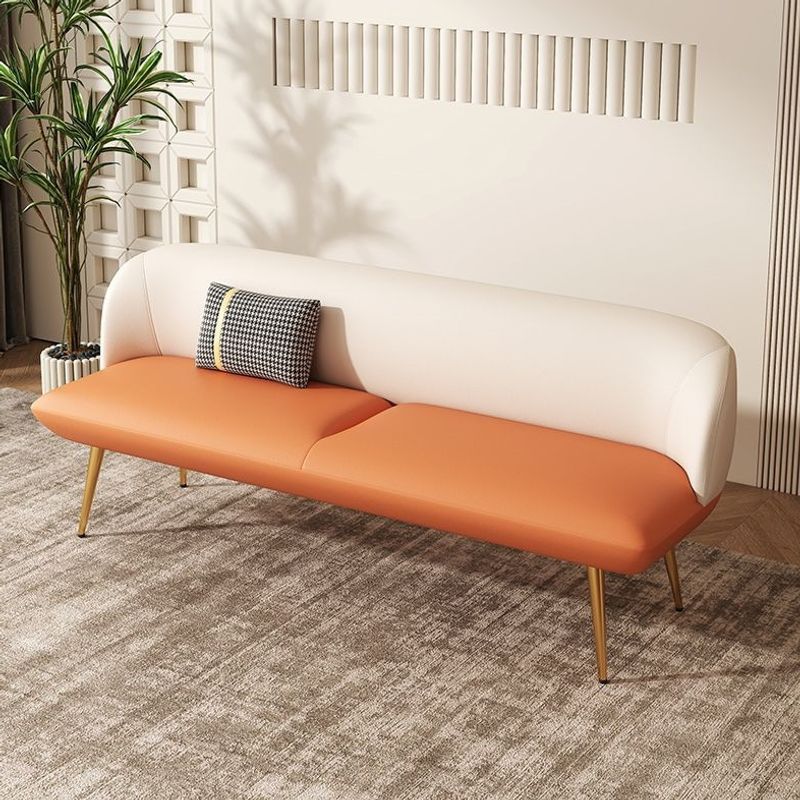 Compact sofa for small apartments, living rooms, clothing stores, rental properties, with cat claw leather, suitable for two or three people, dual-use for office and home