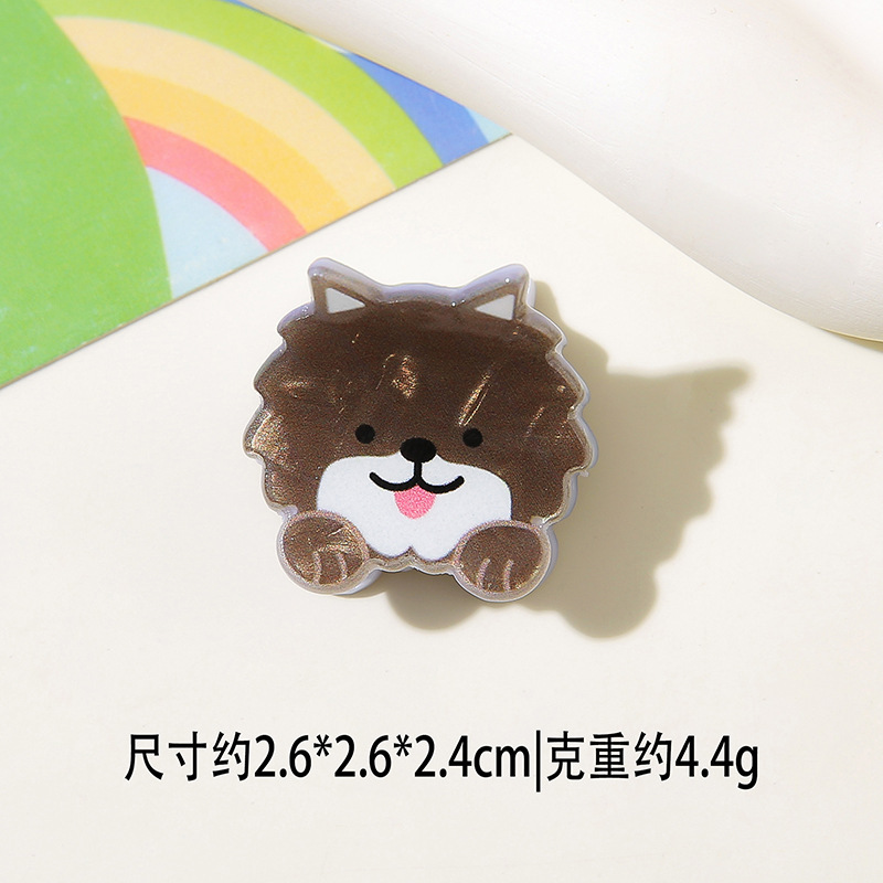 闪闪姑娘卡通动物宠物狗少女刘海夹可爱儿童小狗侧边夹装饰发夹子|undefined