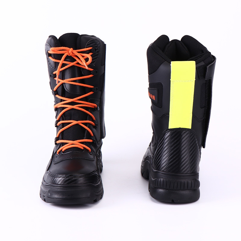 加厚鞋底 17款抢险救援靴耐高温救援防护靴高帮户外森林消防靴子