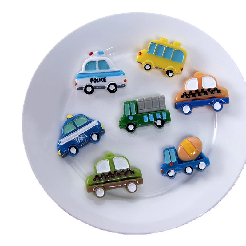 Тщательно отобранные аксессуары для украшений из смолы: мультяшные машинки, для детского творчества, заколки для волос, кольца, наклейки для чехлов на телефон, креативные украшения