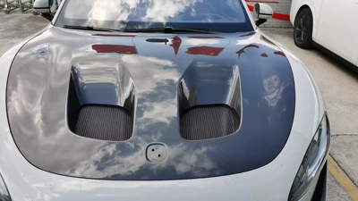 Suitable for 17-Model Buick Gl8 258 Modification to 23-Model 652t Body Kit, Old-To-New Front Face Appearance Modification Kit (Big Surrounded) - carbon-fiber-cover-with-bracket