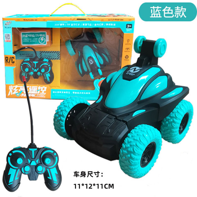 Neon blue stunt car, music gift box