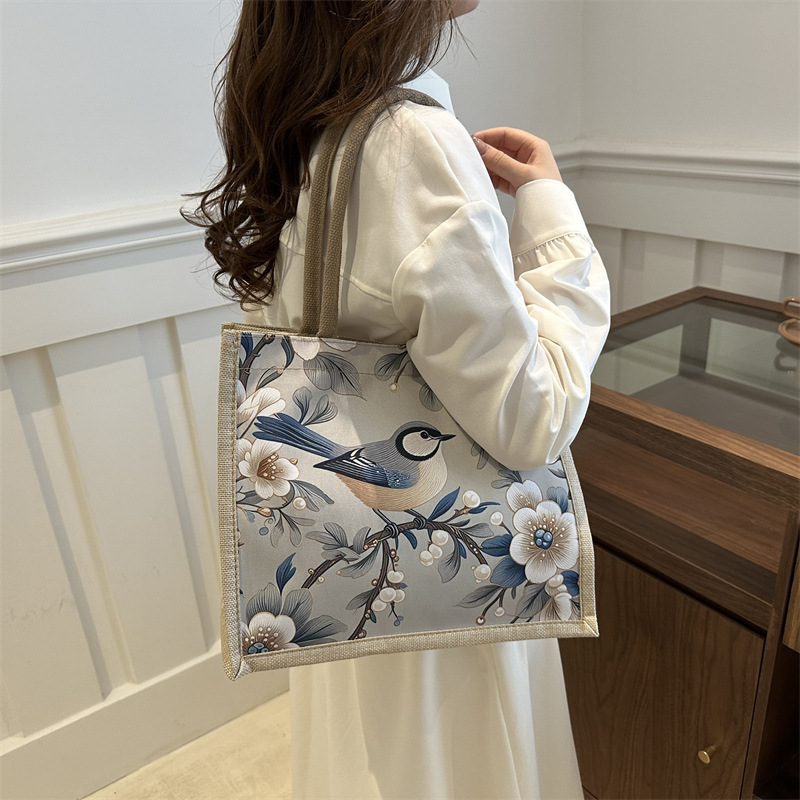 Nueva moda bolsa de lona casual bolso de moda bolso de mujer para salir al trabajo bolso de nicho bolso de almuerzo bolso de estudiantes