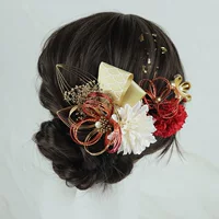 Huefeng Shui Цветочные аксессуары для волос Японские кимоно Рукава аксессуары для волос Выпускной сезон для взрослых