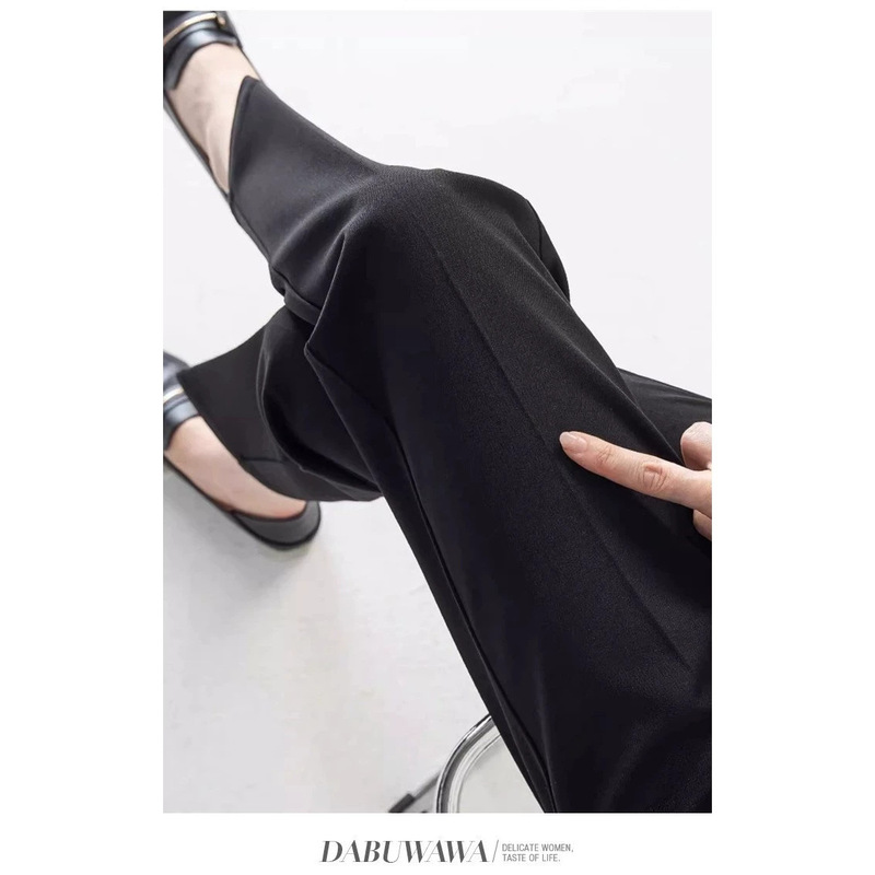 Office Maternity Suit Pants for Spring and Autumn, Casual Outerwear Trousers, Petite Professional Wear, Straight-Leg Pants, Cropped Pants for Summer