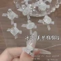 冰裂美甲指甲白色冰花
