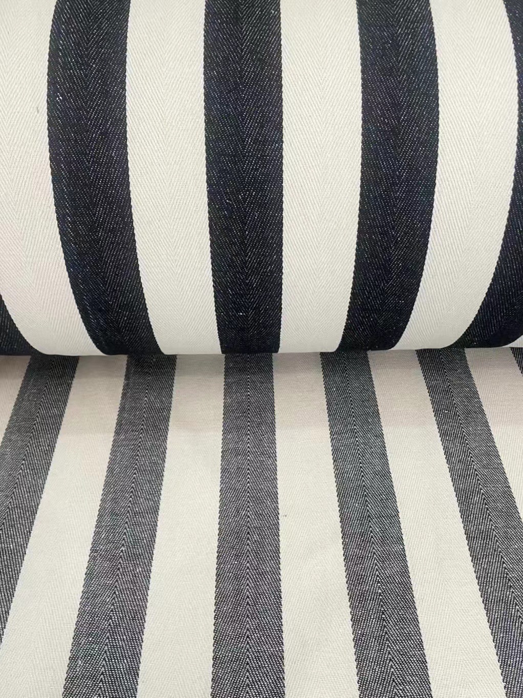 2米 色织红色条纹布料 涤棉仿棉麻 家具沙发抱枕装饰面料