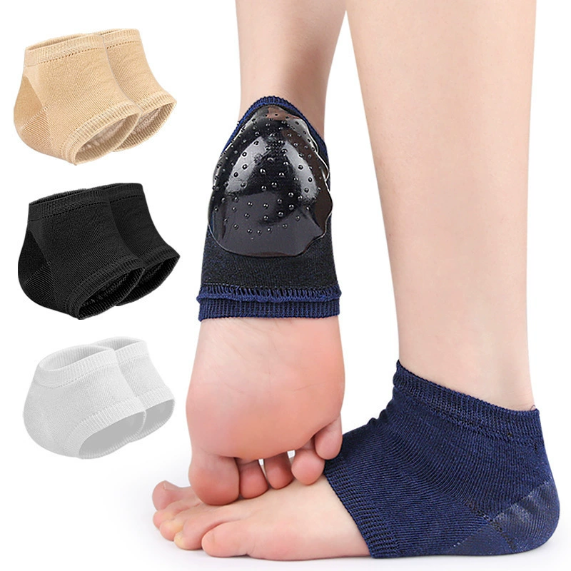 Носки с защитой пятки, полуперчатки, антиразрывные носки для мужчин и женщин, наклейки на пятку, мягкие резиновые защитные гелевые носки с эластичной резинкой