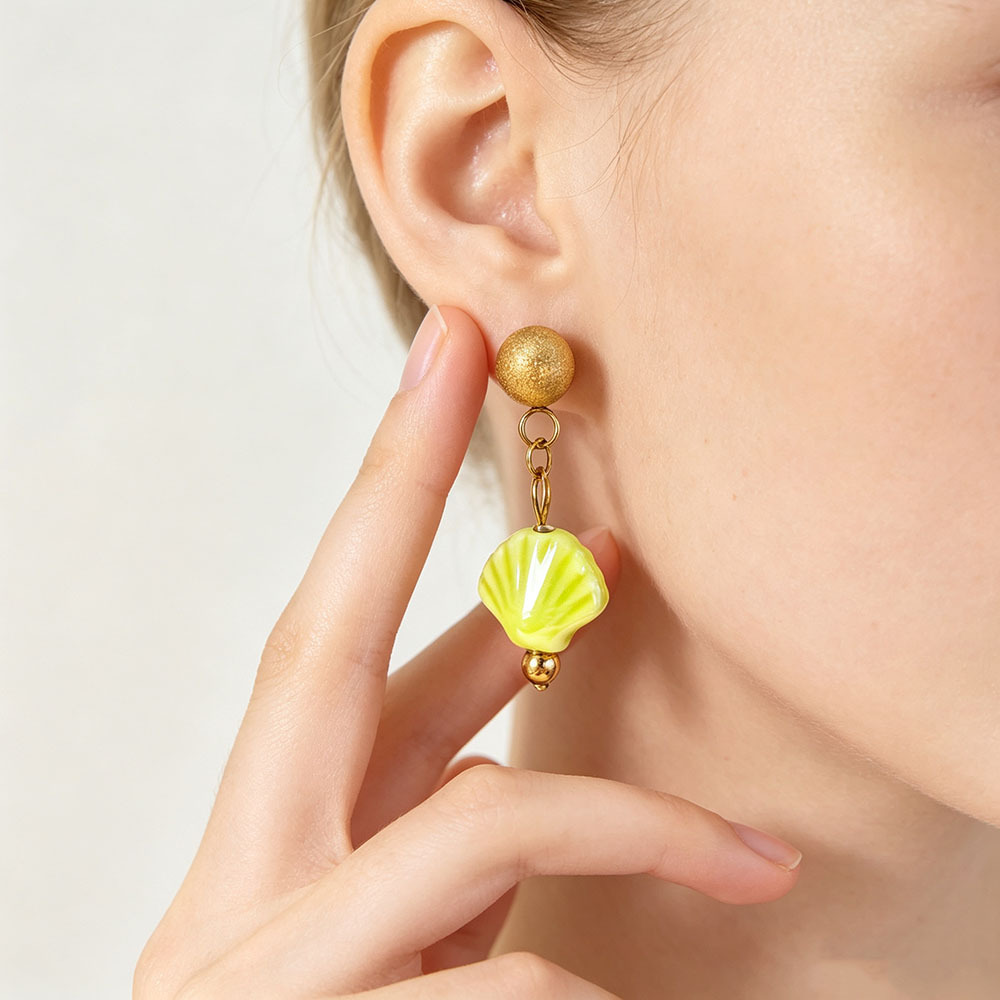 Diseño único retro nicho de alta sensación pendientes de acero inoxidable flores animales pendientes irregulares joyas de lujo ligero