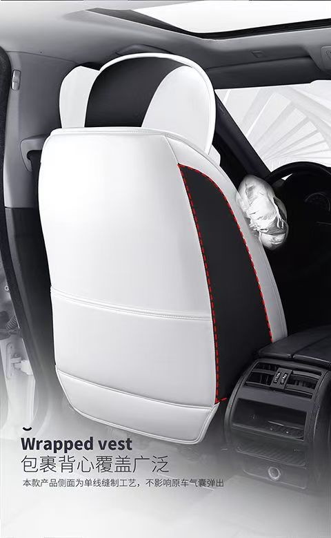 Suitable for New Cartoon Car Seat Cushions, Universal for All Seasons, Fully Enclosed Seat Covers, Wear-Resistant and Dirt-Resistant, Five-Seater Leather Seat Covers
